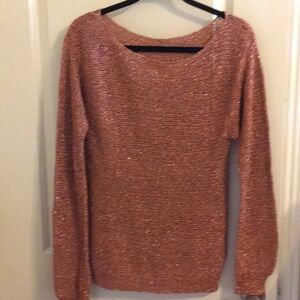 Vintage Copper Sheer Mesh sweater
